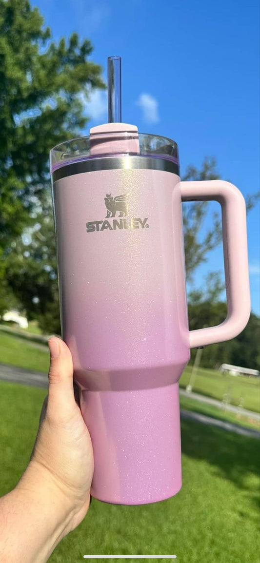 30 oz Silver sparkle powdercoat